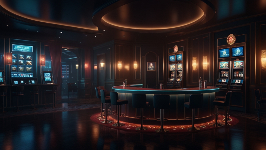 Casino verification desk with documents and withdrawal approval screen